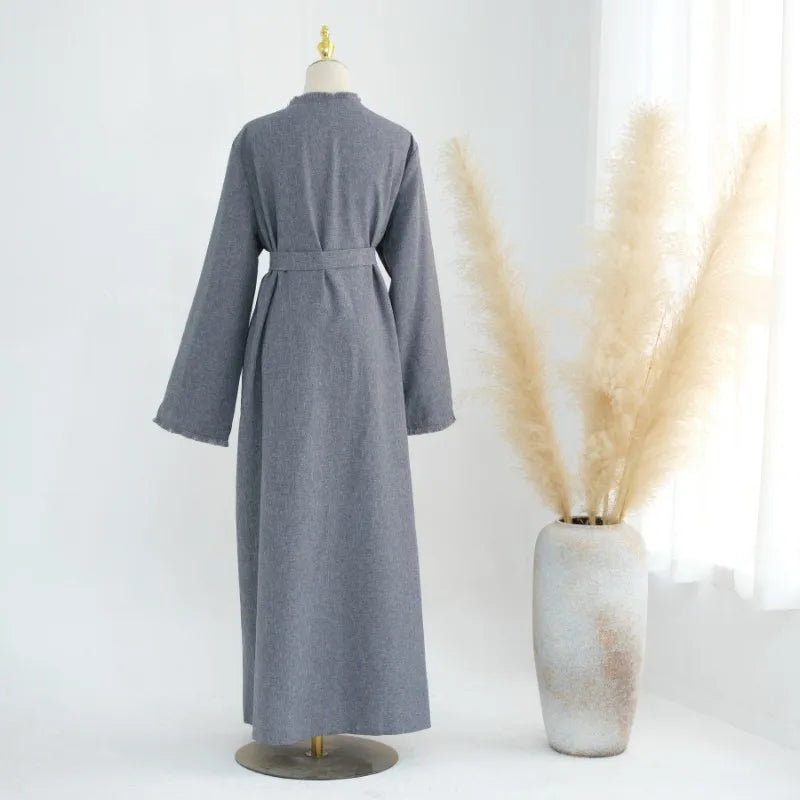 Luxury Tassel Abaya Kaftan Dress