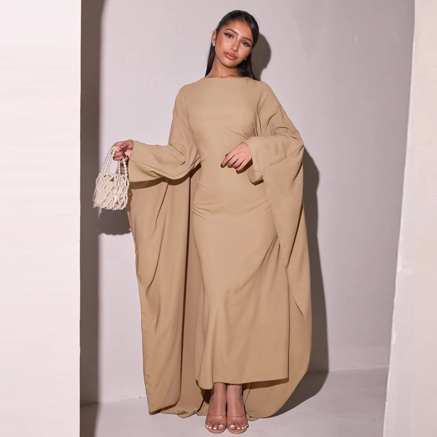 Luxury Satin Dubai Abaya Dress