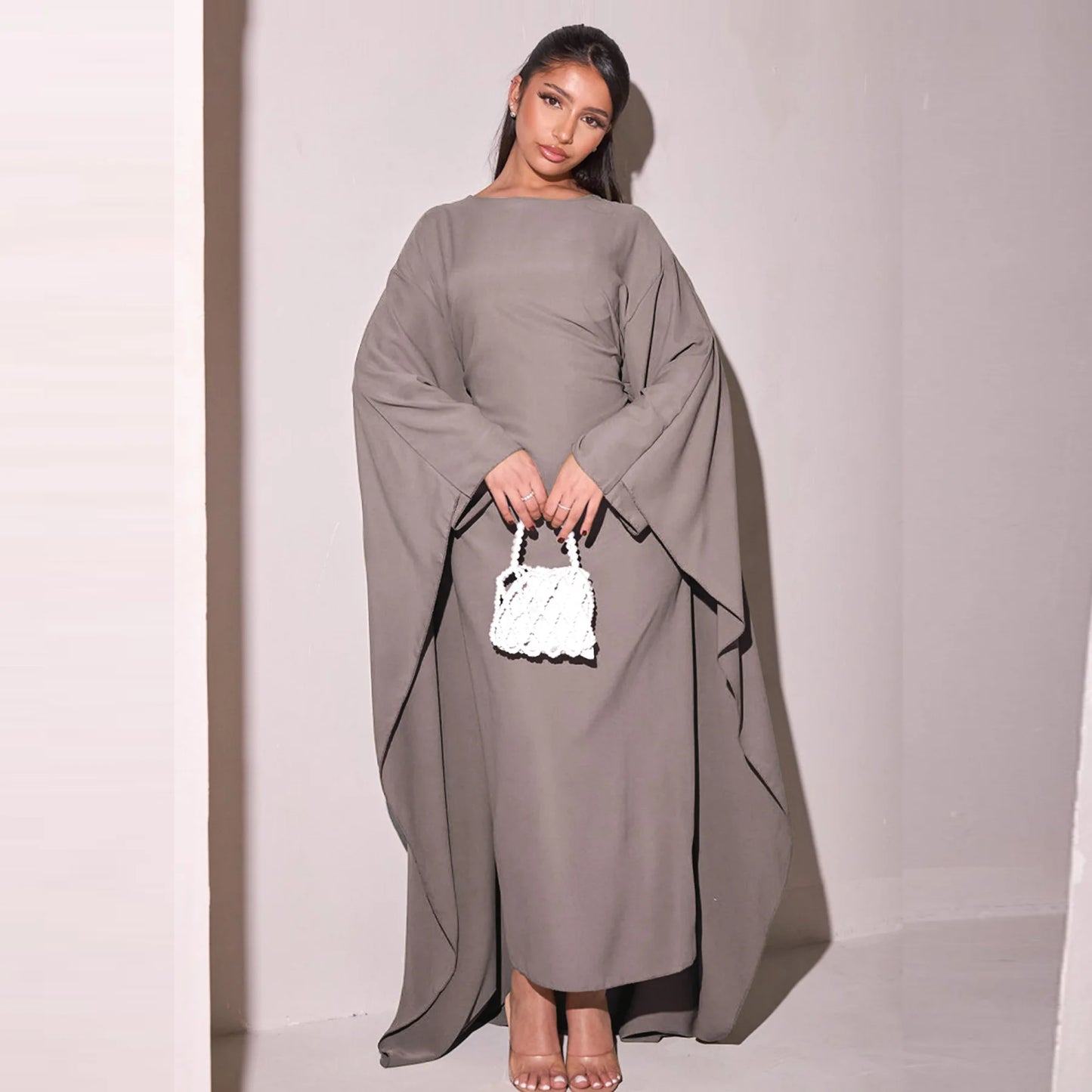 Luxury Satin Dubai Abaya Dress
