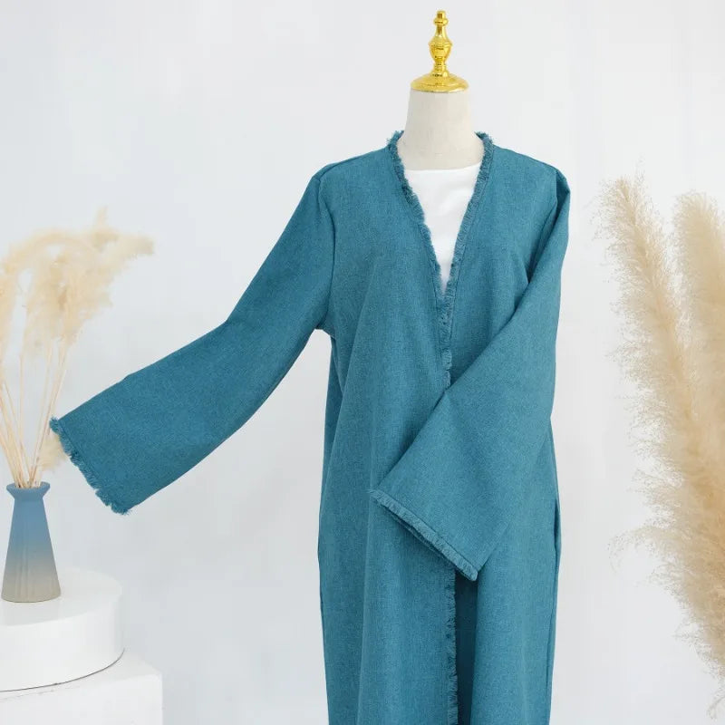 Luxury Tassel Abaya Kaftan Dress