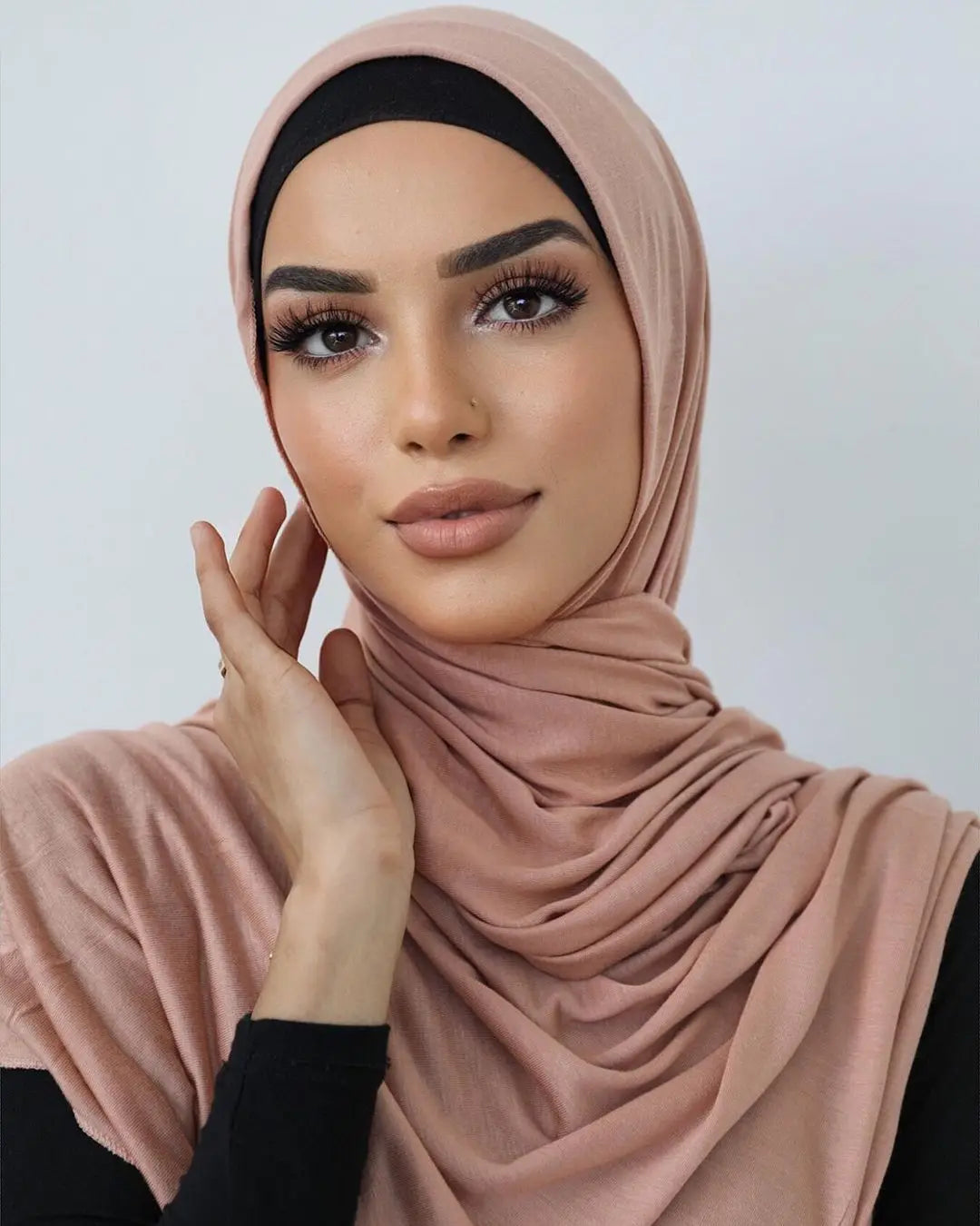 Soft Jersey Hijab - Plain, Lightweight & Stretchy