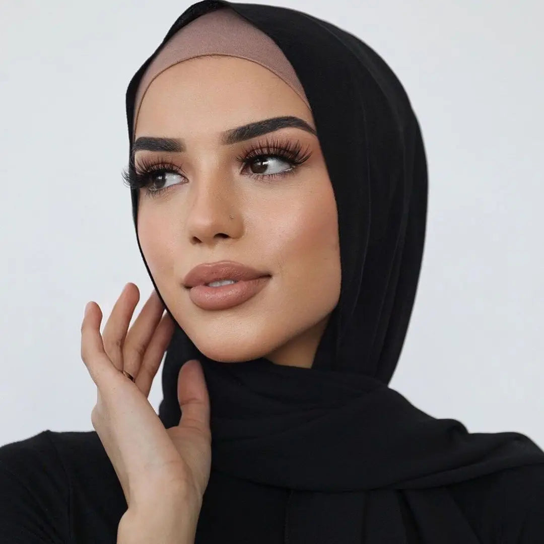 Soft Jersey Hijab - Plain, Lightweight & Stretchy