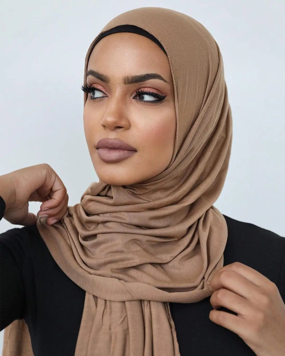 Soft Jersey Hijab - Plain, Lightweight & Stretchy