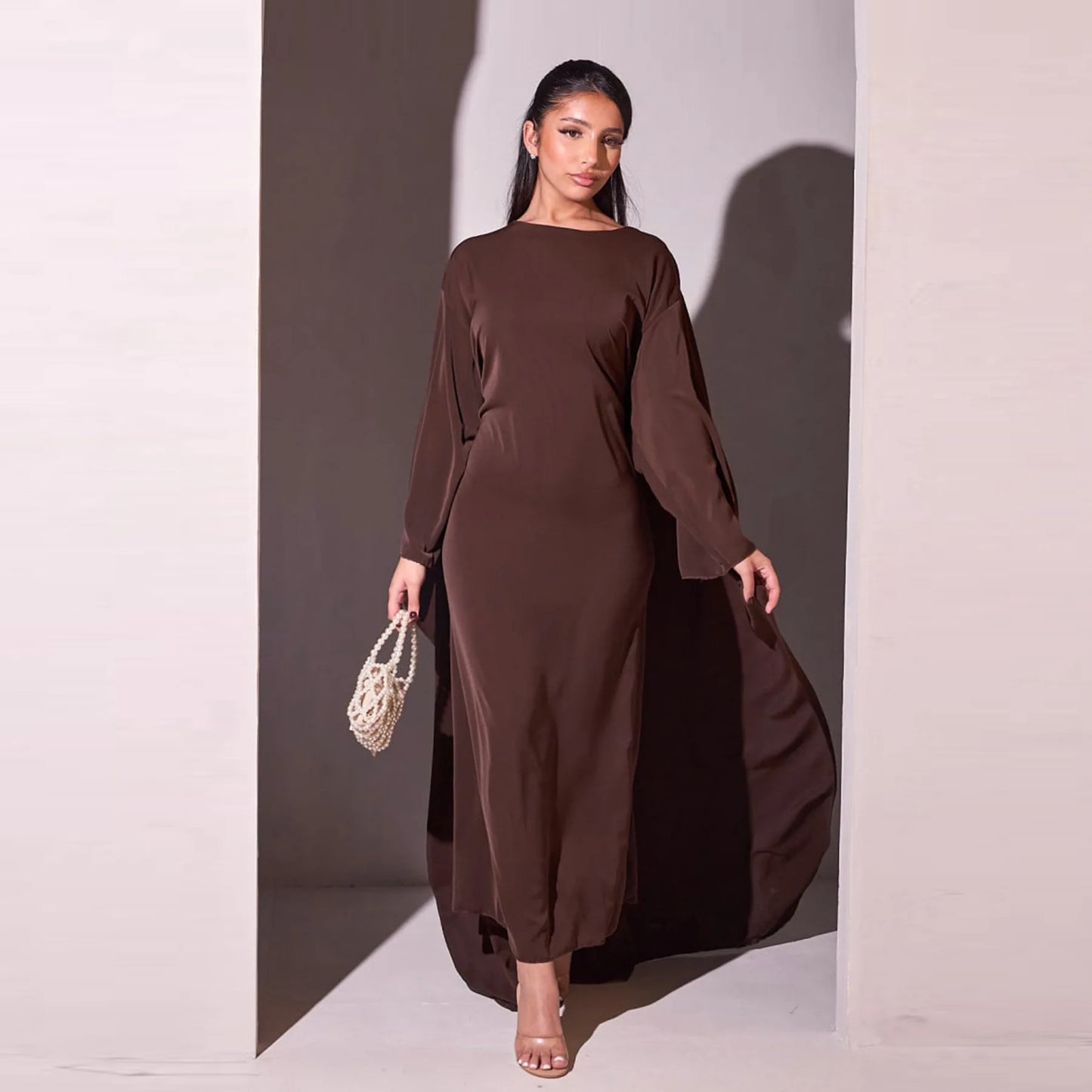 Luxury Satin Dubai Abaya Dress
