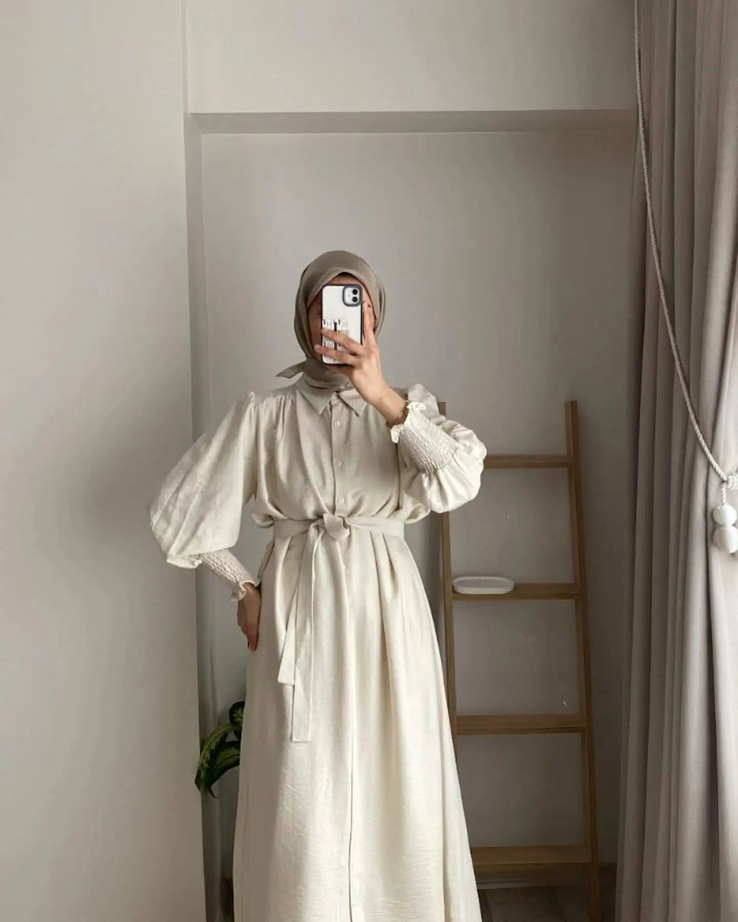 Lace-Up Jalabiya Abaya