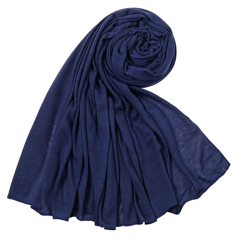 Soft Jersey Hijab - Plain, Lightweight & Stretchy