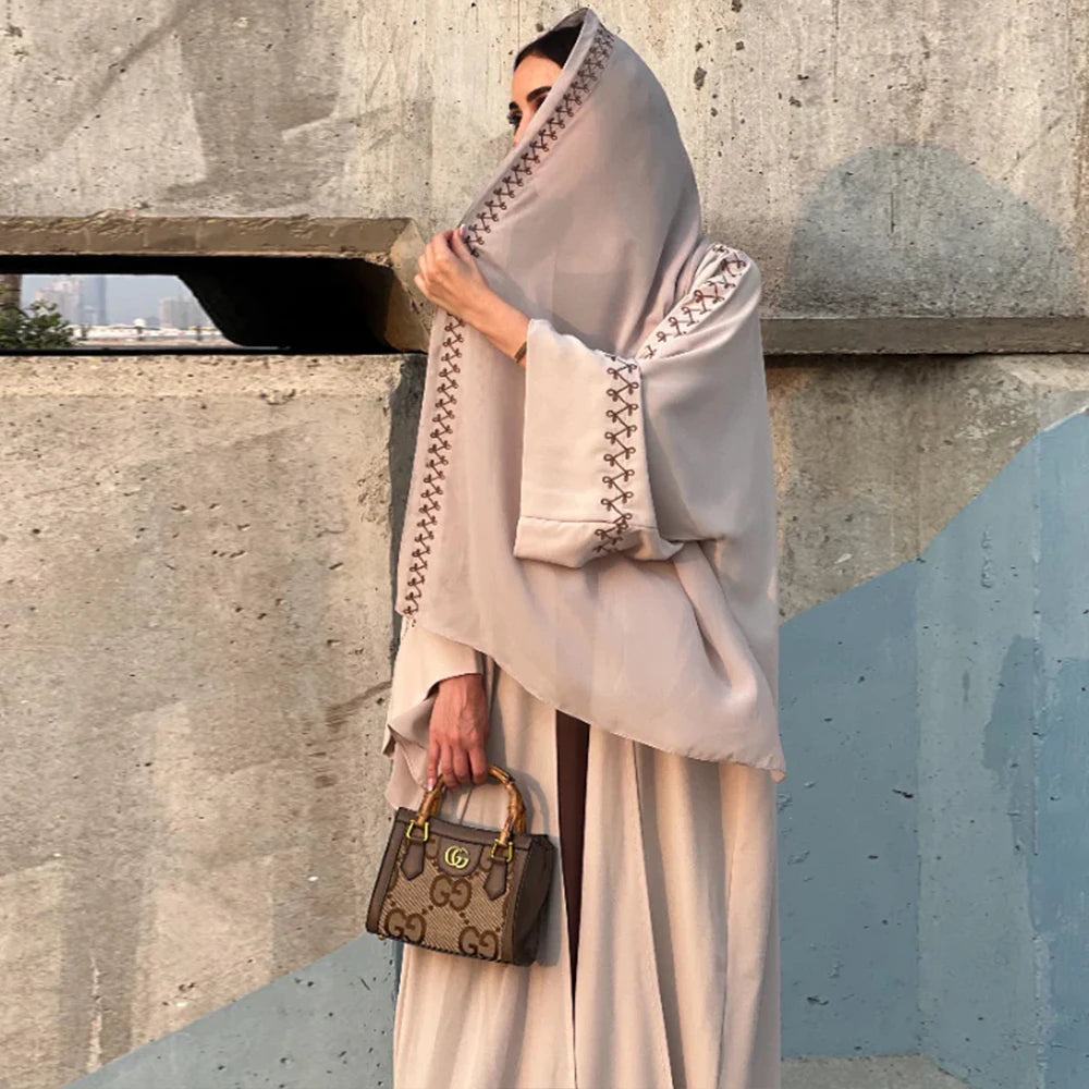 Dubai Style Chiffon Abaya Dress