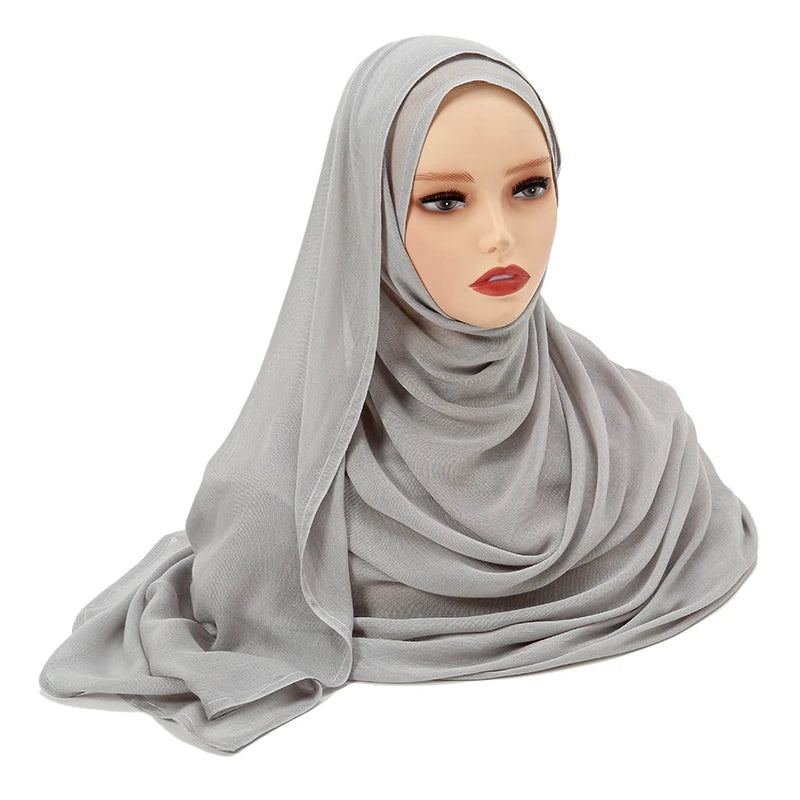 Plain Modal Cotton Hijab Shawl