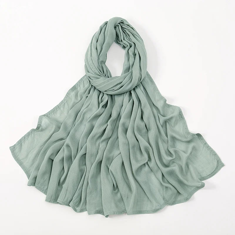 Plain Modal Cotton Hijab Shawl