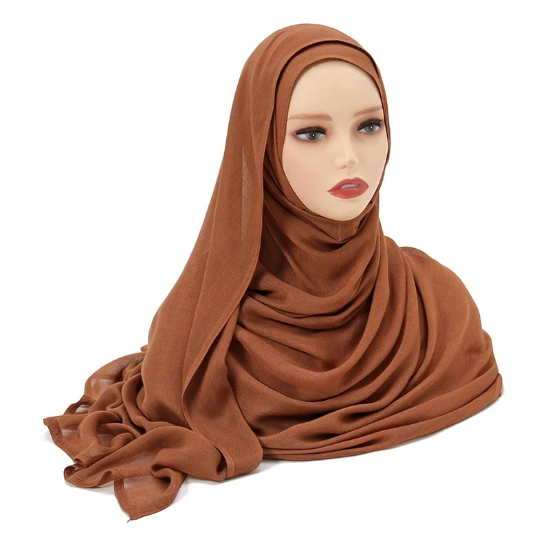 Plain Modal Cotton Hijab Shawl