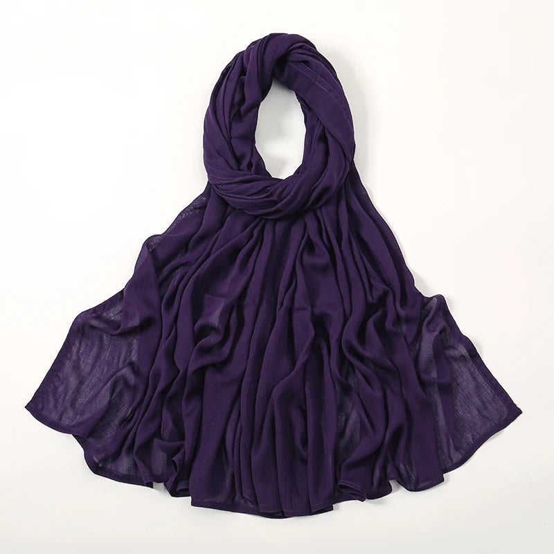 Plain Modal Cotton Hijab Shawl