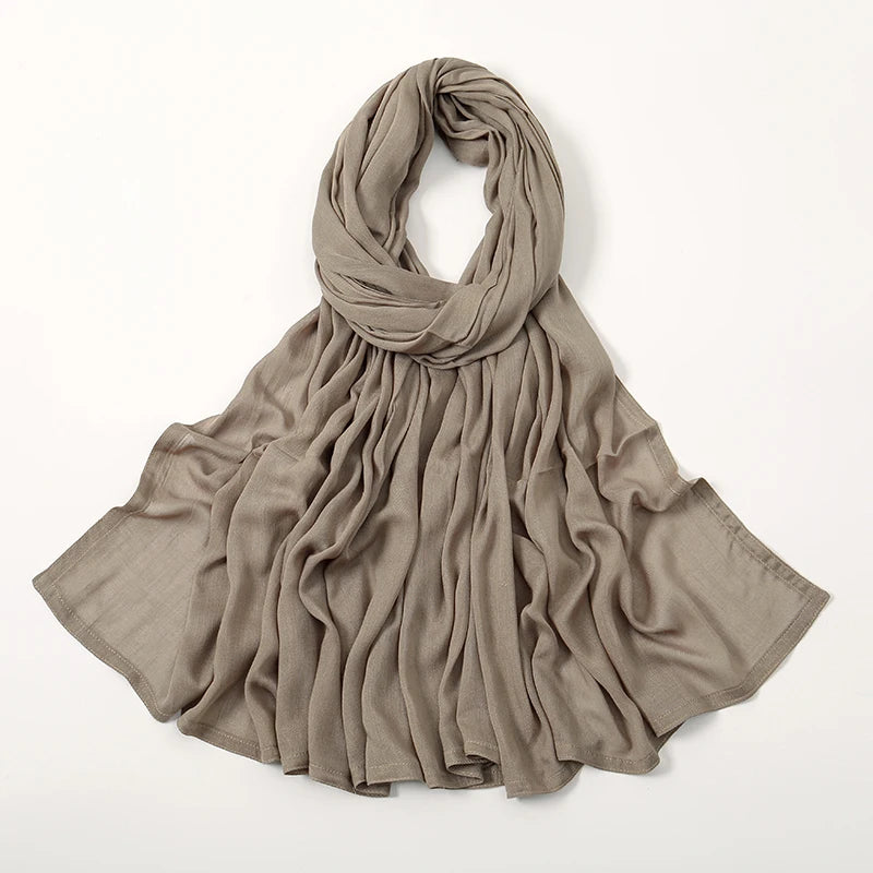 Plain Modal Cotton Hijab Shawl