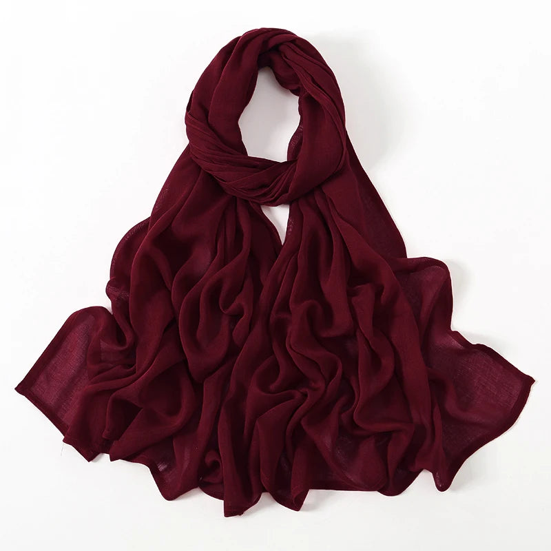Plain Modal Cotton Hijab Shawl