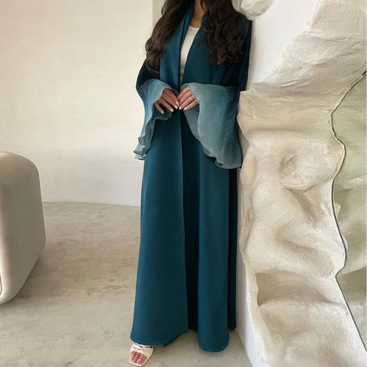 Mist of Eden Flare Sleeve Abaya - Elegant Arabian Style