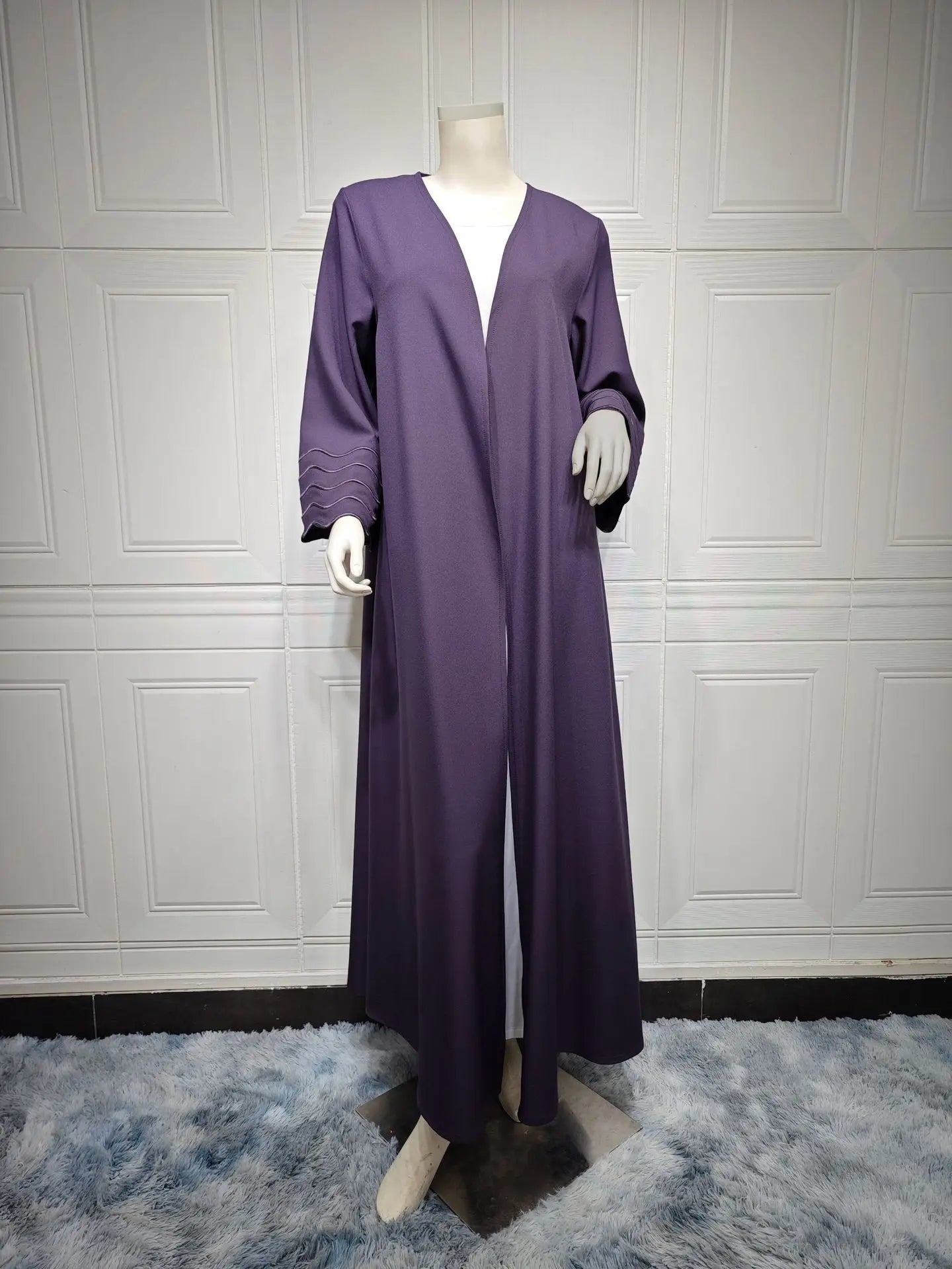 Open Abaya Dubai Style with Scarf