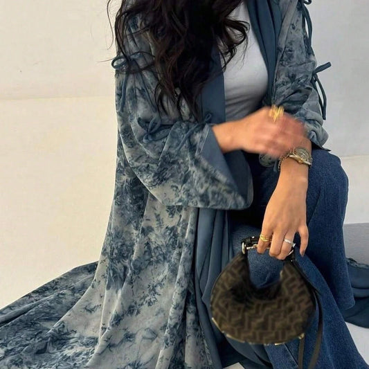 Layali Elegant Abaya - Flowing Modest Dress for Women