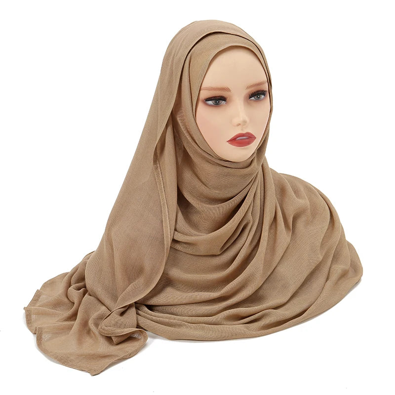 Plain Modal Cotton Hijab Shawl