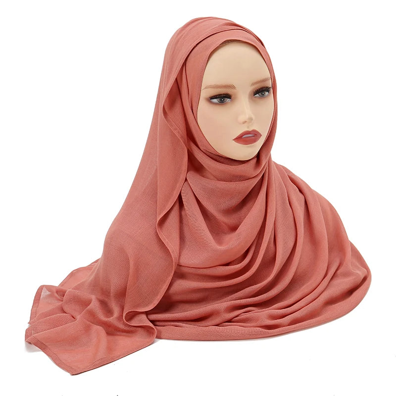 Plain Modal Cotton Hijab Shawl