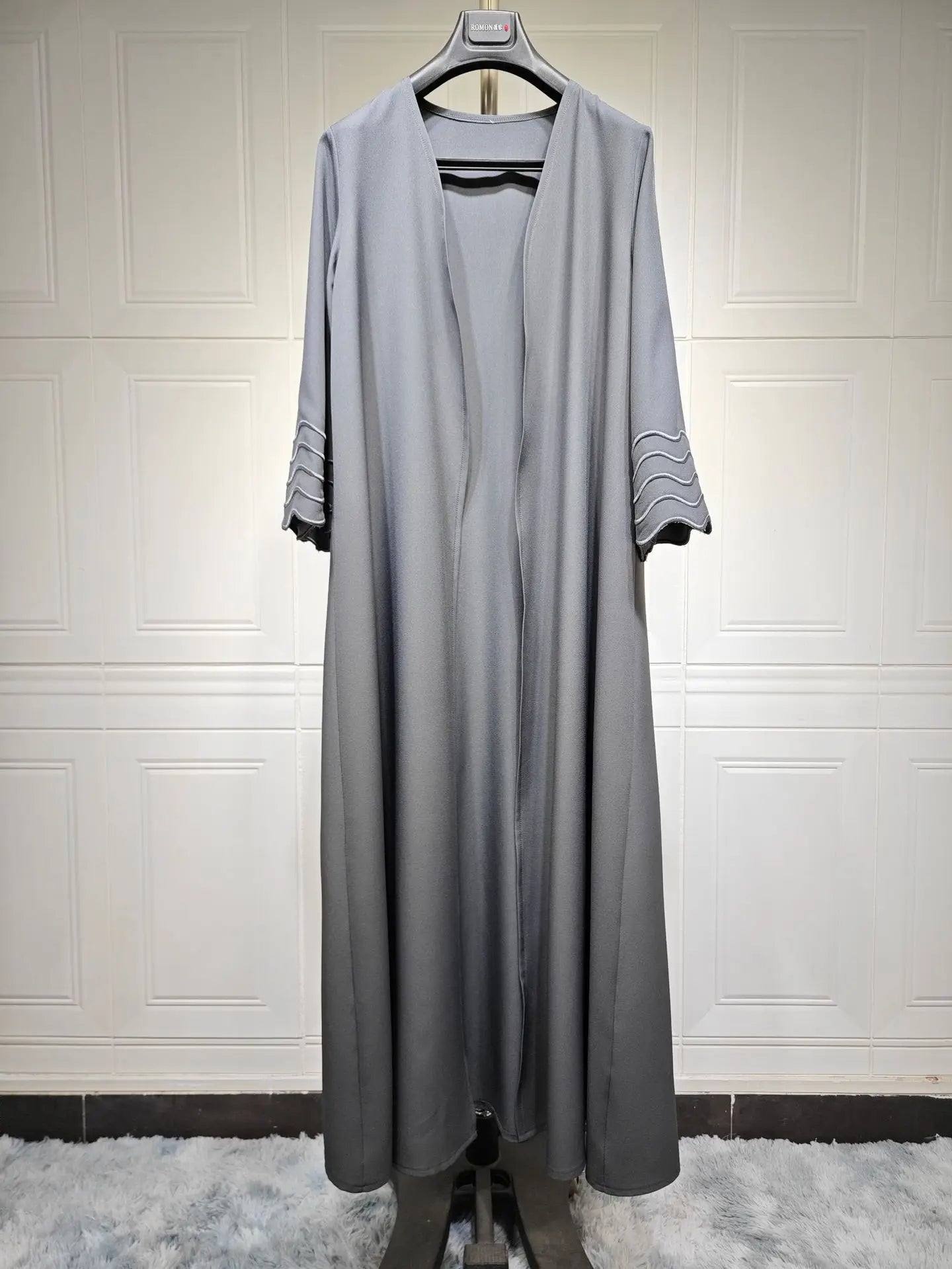 Open Abaya Dubai Style with Scarf