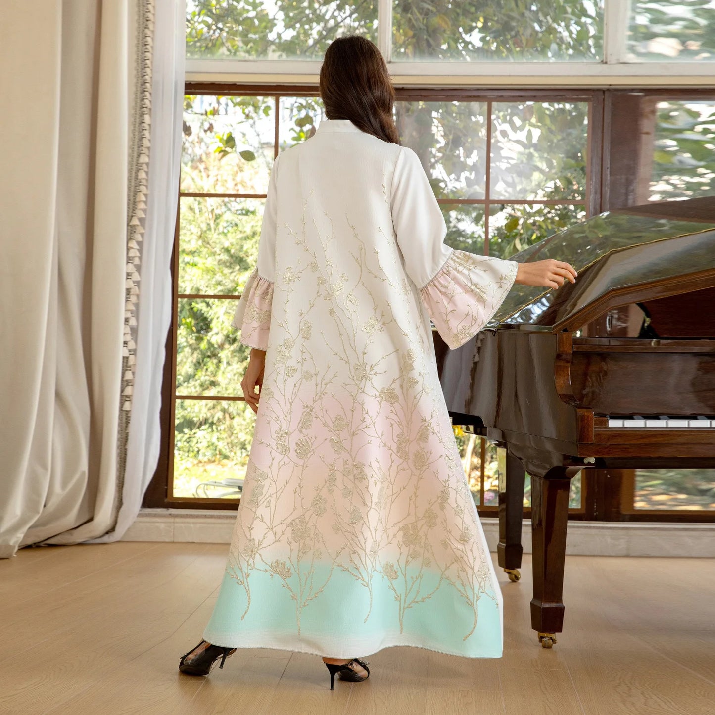 Muslim Dress  Elegant long sleeve  Dubai Abaya