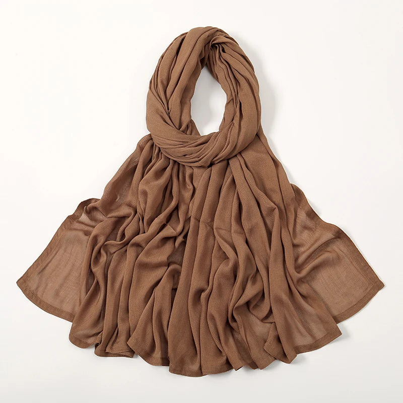 Plain Modal Cotton Hijab Shawl