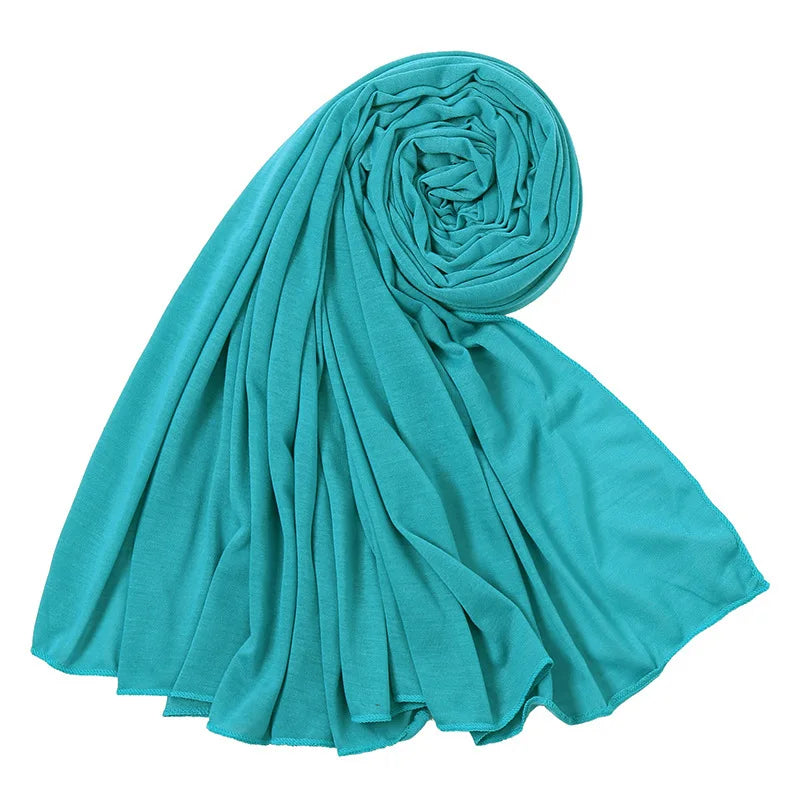 Soft Jersey Hijab - Plain, Lightweight & Stretchy