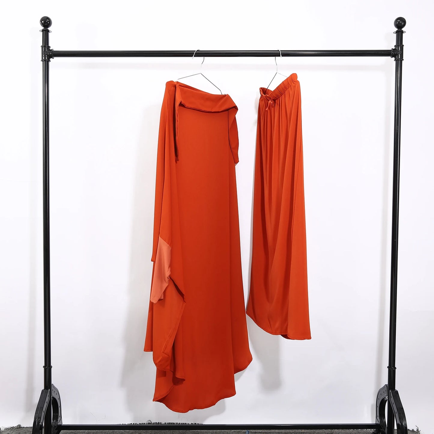 Khimaar Abayah Full Cover 2 Piece Set Muslim Dress