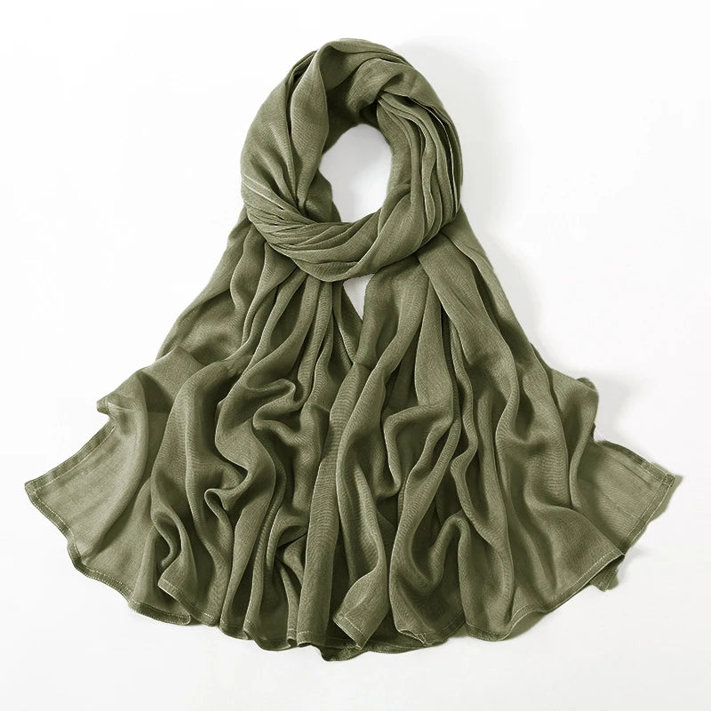 Plain Modal Cotton Hijab Shawl
