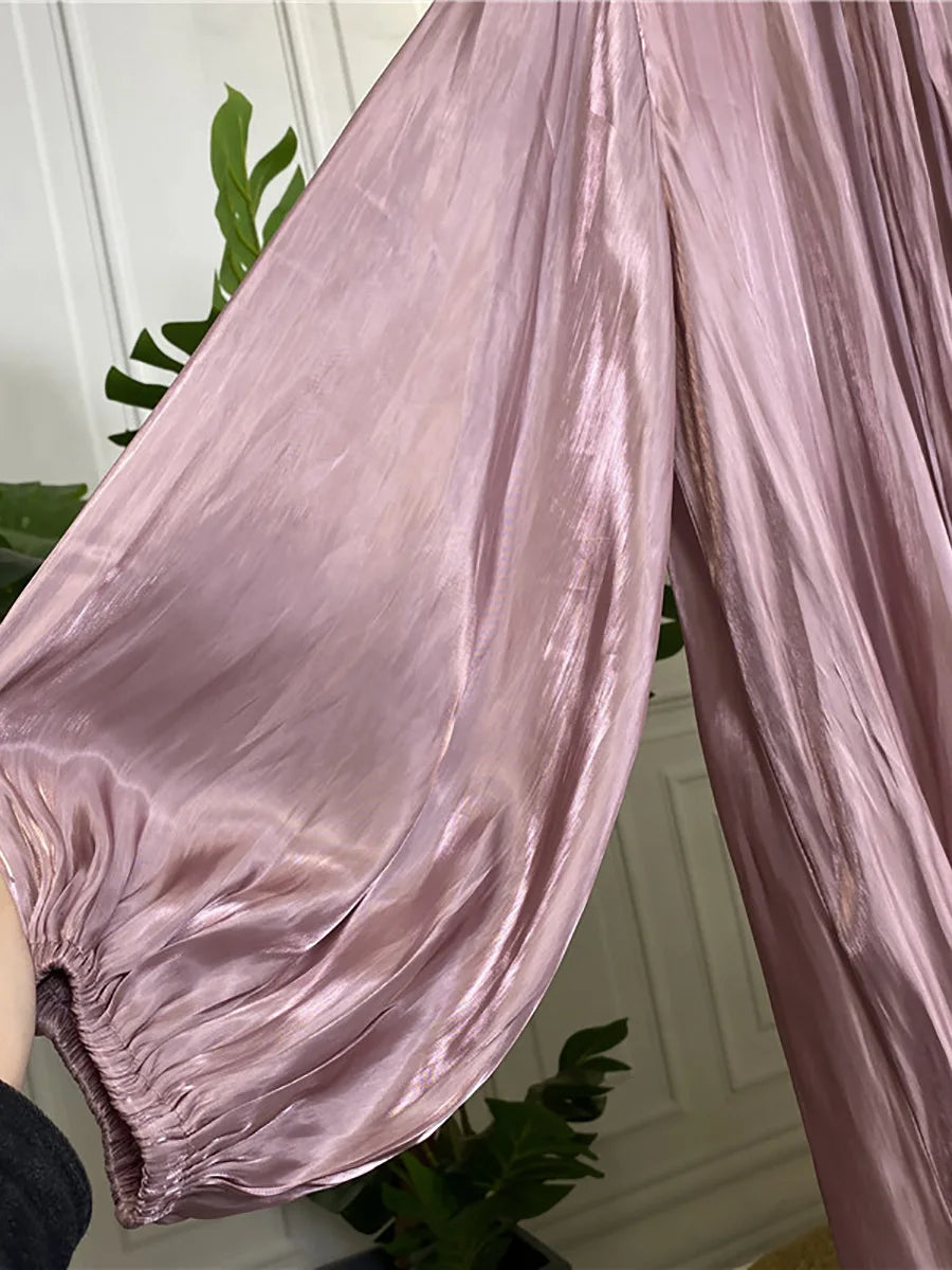 Modest Ramadan Abaya - Purple Kaftan