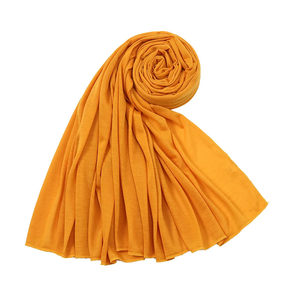 Soft Jersey Hijab - Plain, Lightweight & Stretchy