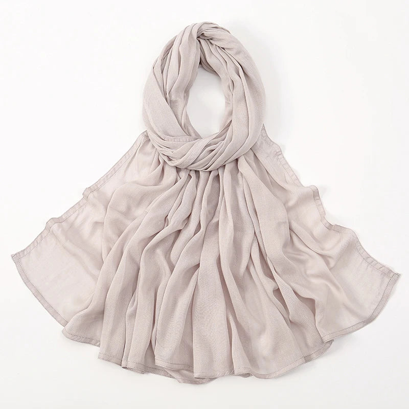 Plain Modal Cotton Hijab Shawl