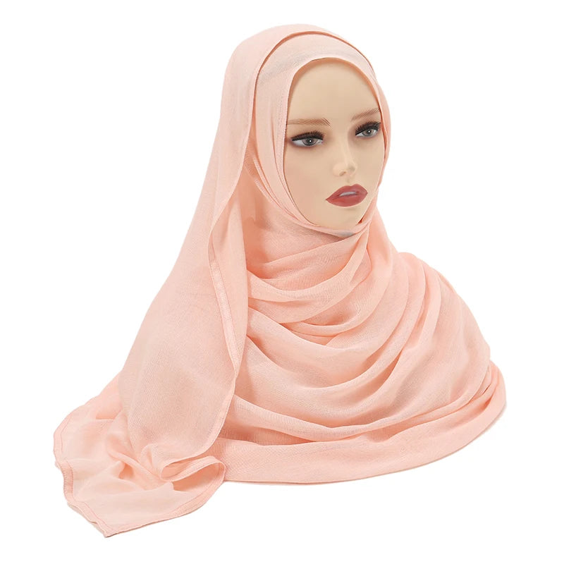 Plain Modal Cotton Hijab Shawl