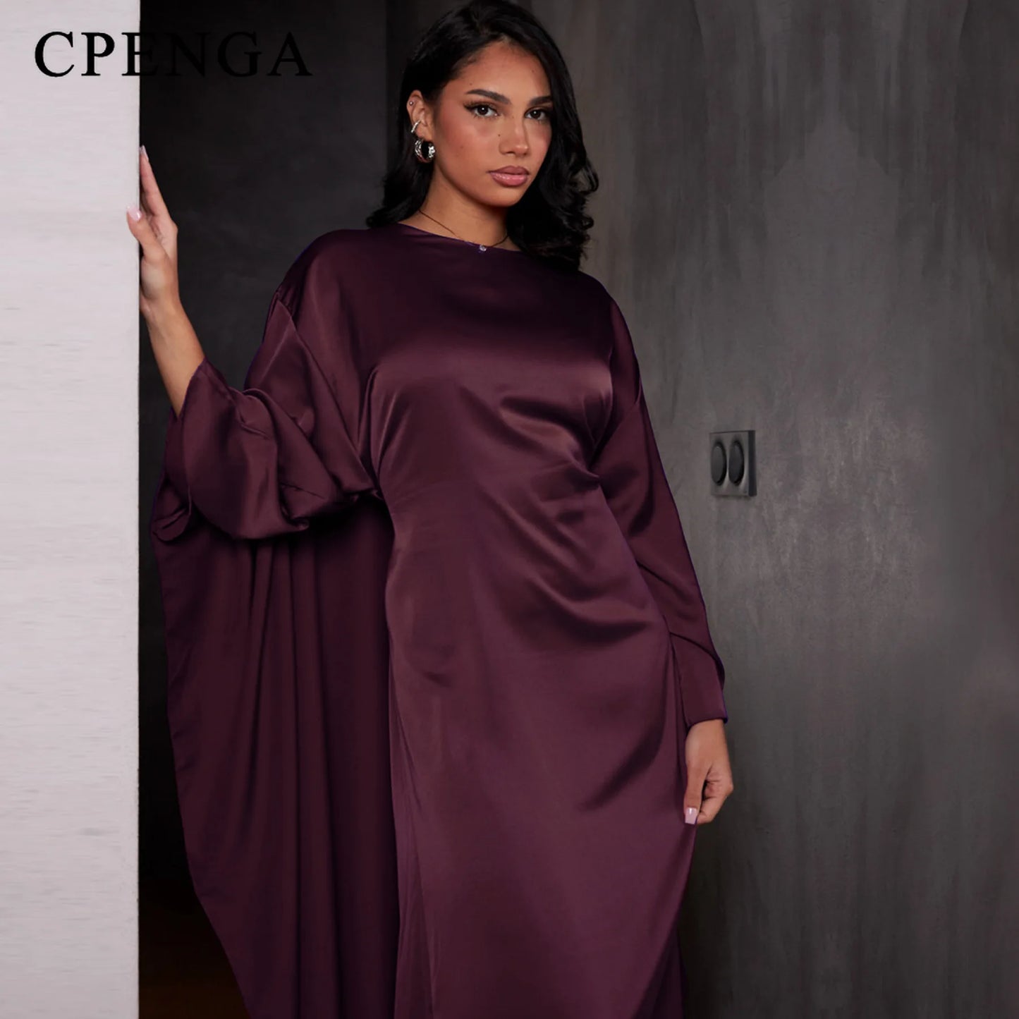 Luxury Satin Dubai Abaya Dress