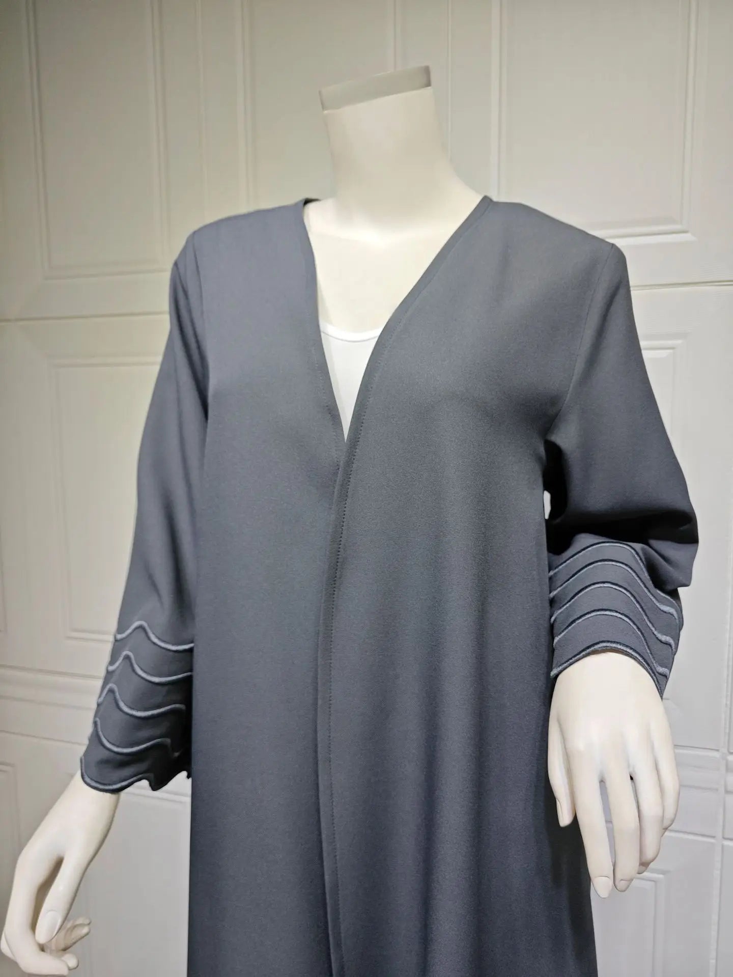 Open Abaya Dubai Style with Scarf