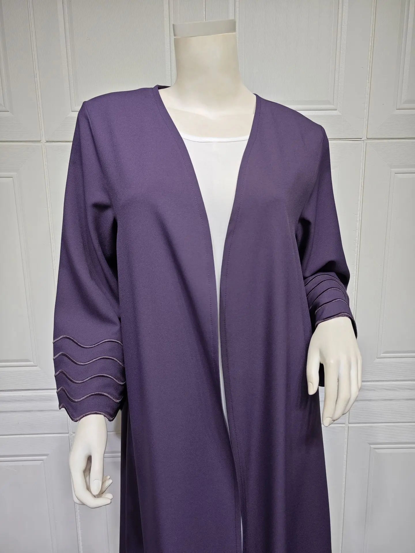 Open Abaya Dubai Style with Scarf
