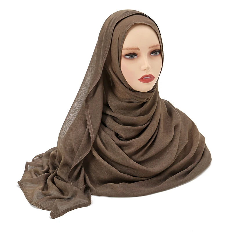 Plain Modal Cotton Hijab Shawl