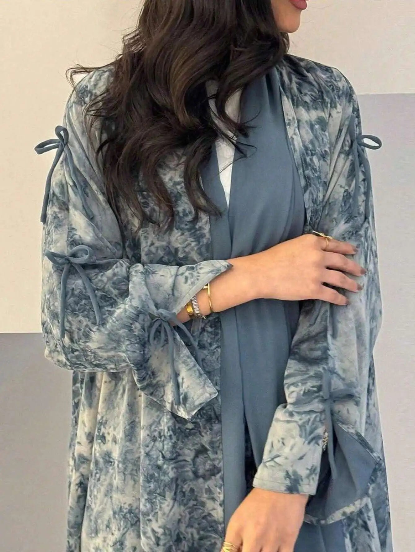 Layali Elegant Abaya - Flowing Modest Dress for Women