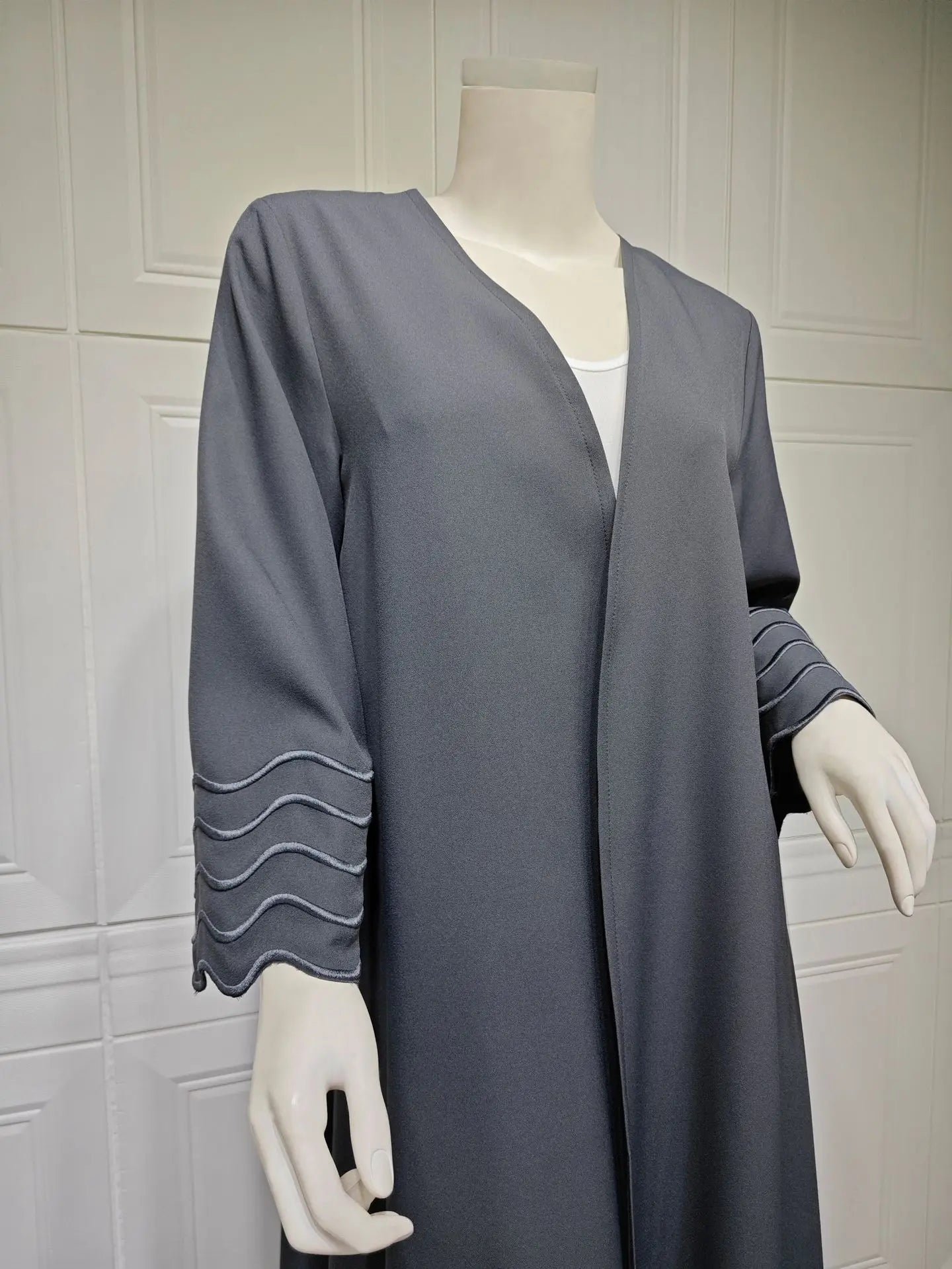 Open Abaya Dubai Style with Scarf