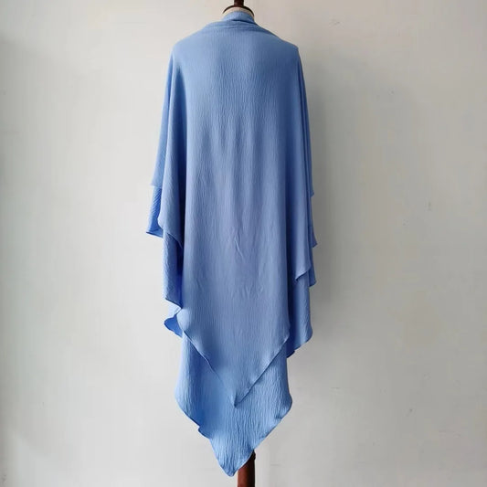 Moroccan Style Khimar – Double Layer Flowing Hijab