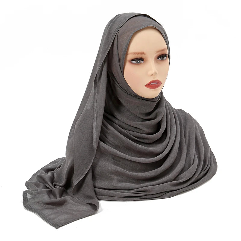 Plain Modal Cotton Hijab Shawl