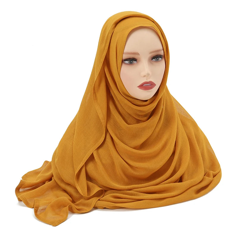 Plain Modal Cotton Hijab Shawl