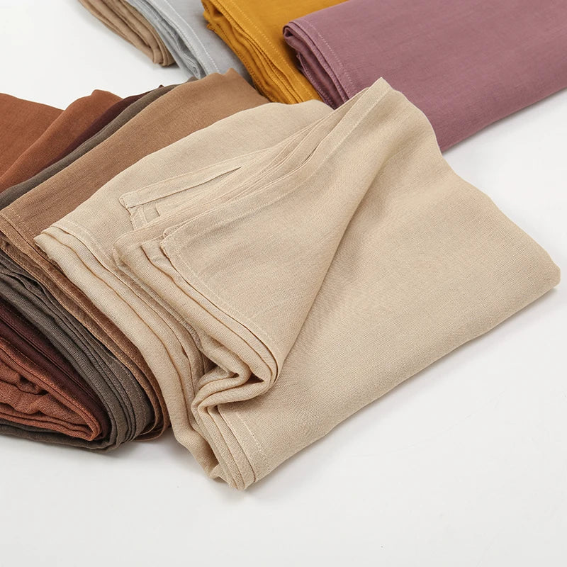 Plain Modal Cotton Hijab Shawl