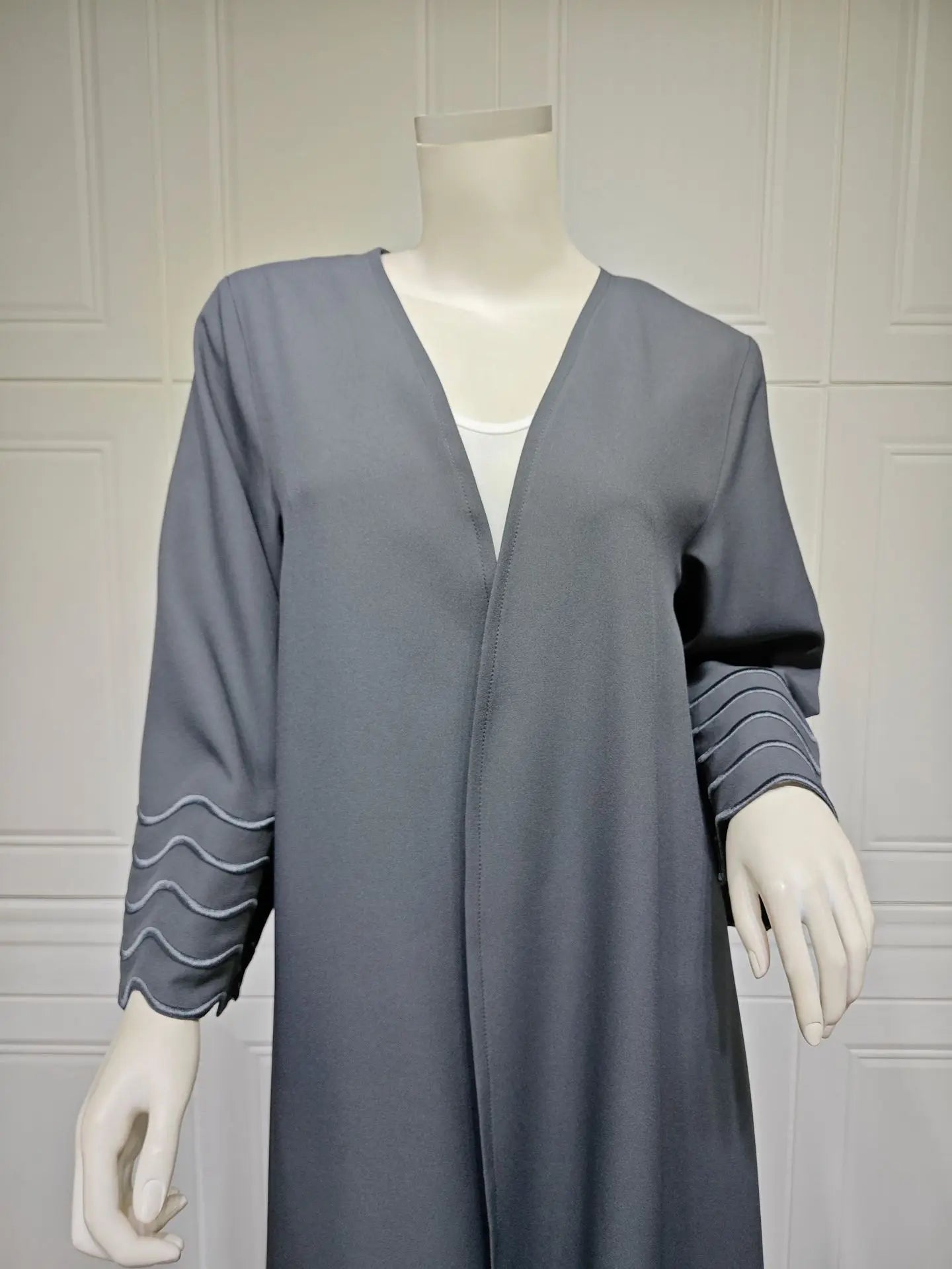 Open Abaya Dubai Style with Scarf