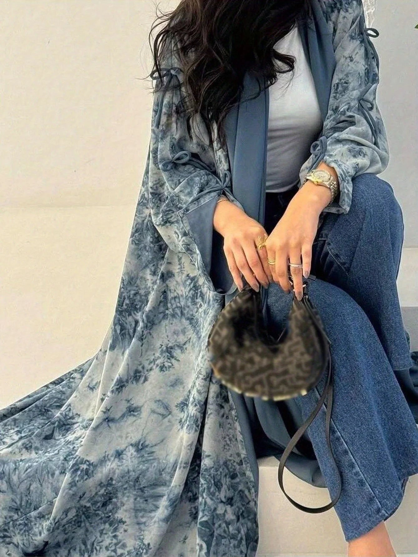 Layali Elegant Abaya - Flowing Modest Dress for Women