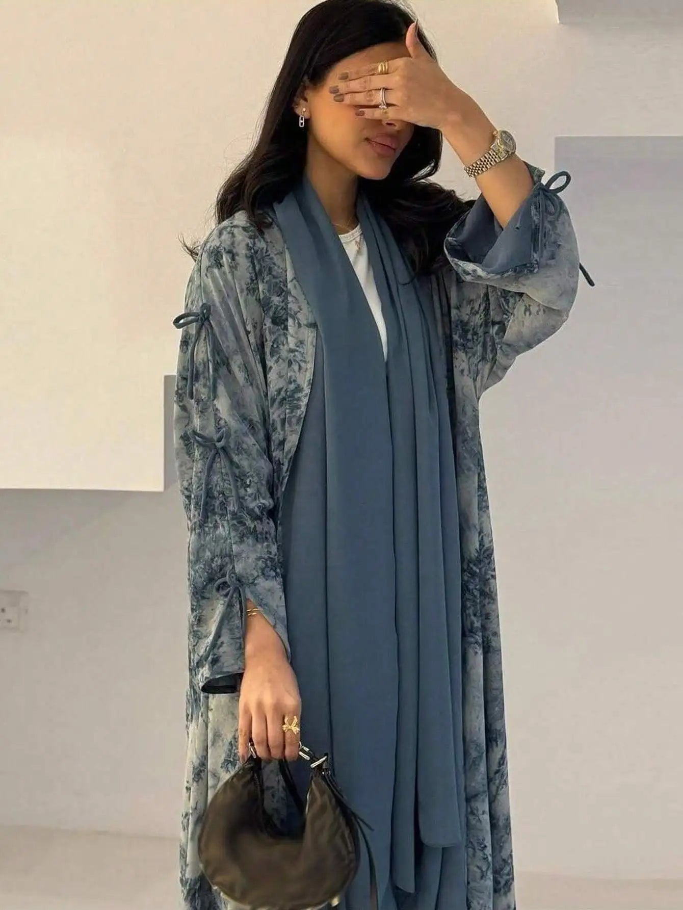 Layali Elegant Abaya - Flowing Modest Dress for Women