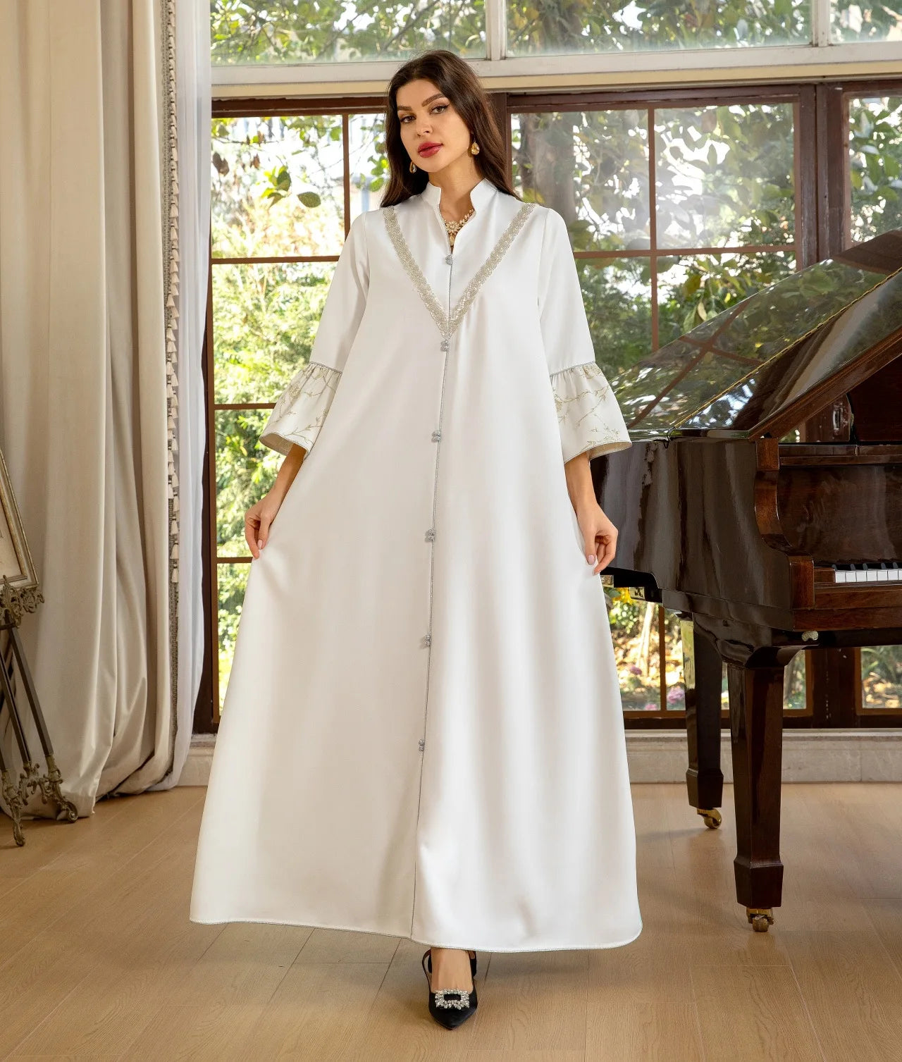 Muslim Dress  Elegant long sleeve  Dubai Abaya