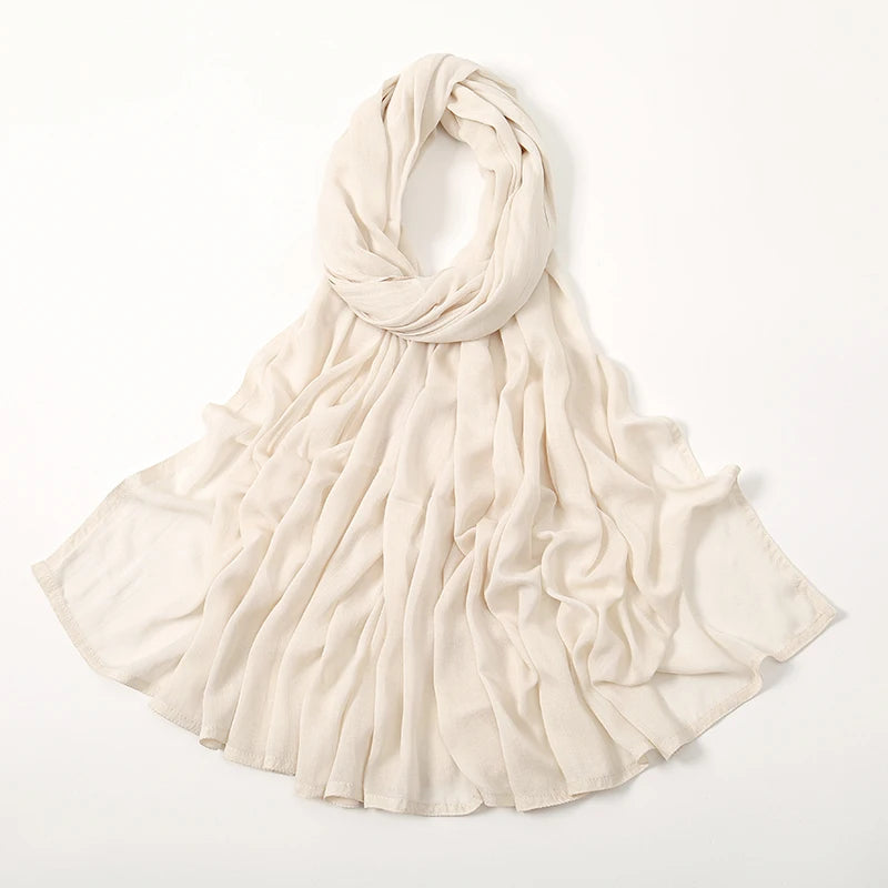 Plain Modal Cotton Hijab Shawl