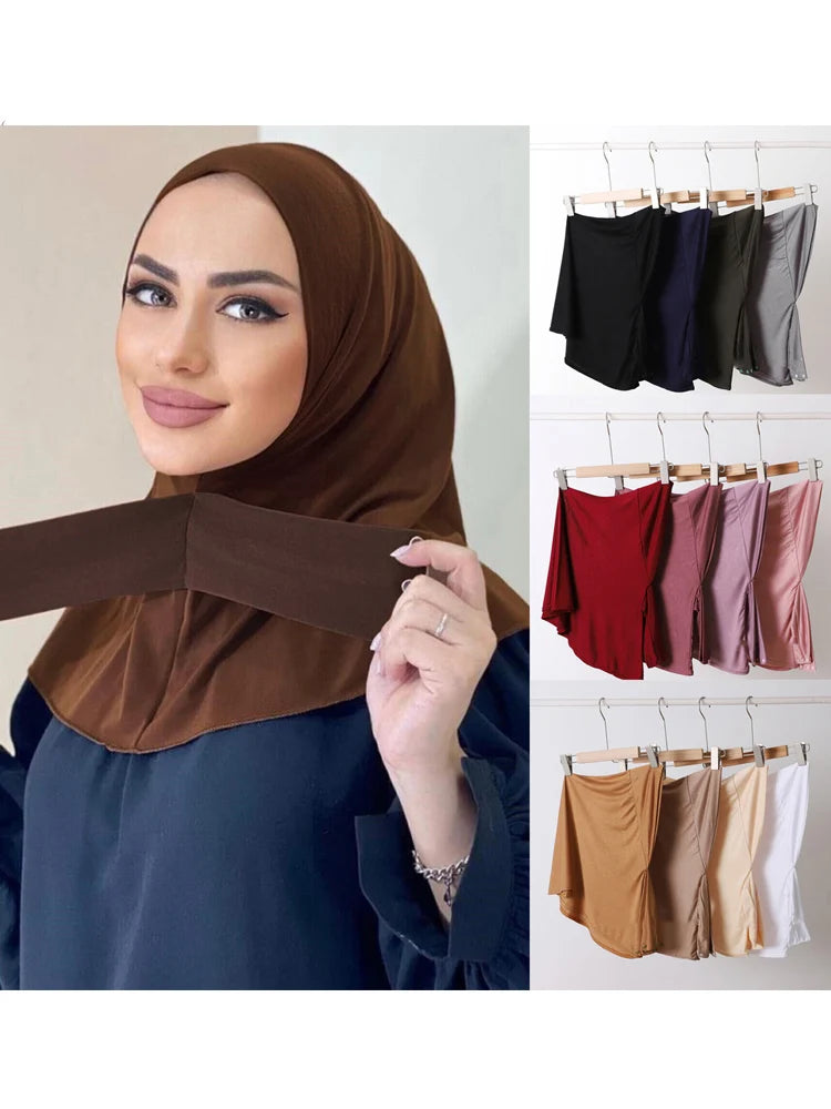 Inner Hijab with Neck Coverage – Breathable & Stretchy