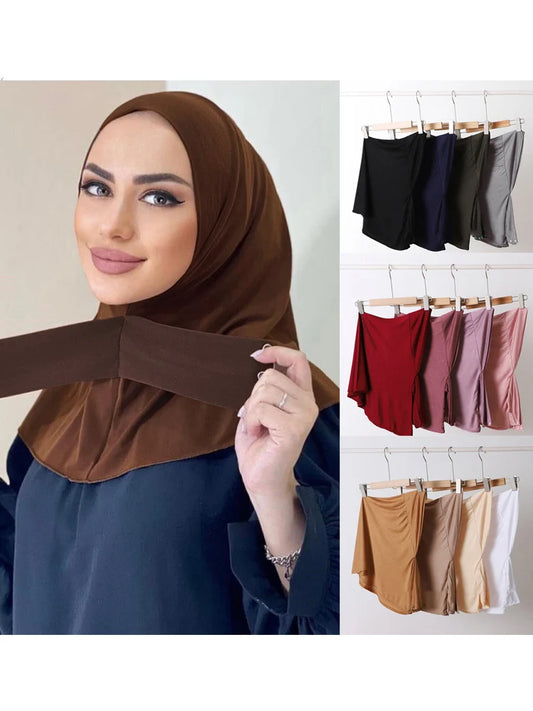 Inner Hijab with Neck Coverage – Breathable & Stretchy