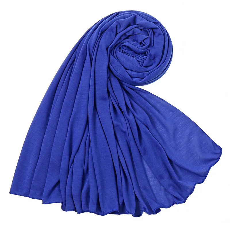 Soft Jersey Hijab - Plain, Lightweight & Stretchy